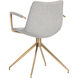 Andres Belfast Heather Grey Swivel Dining Armchair, Swivel
